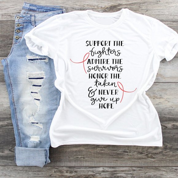 Tops - Support the Fighters Cancer Tshirt